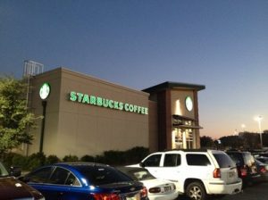 Starbucks outdoor building signage